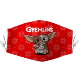 Cubreboca gremlins (gizmo) navideño