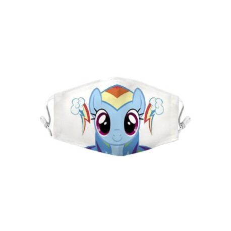 Cubreboca pony title ( flutter dash )